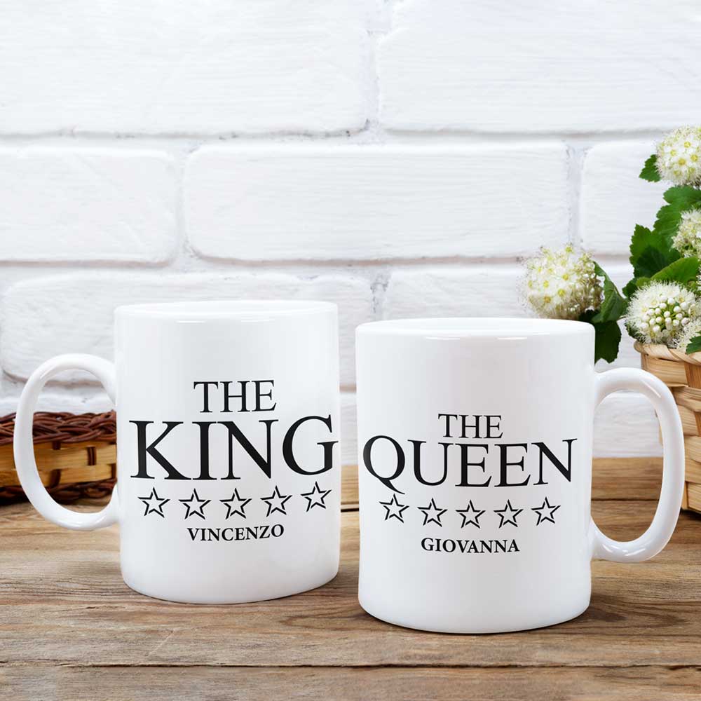 Tazze di coppia king e queen